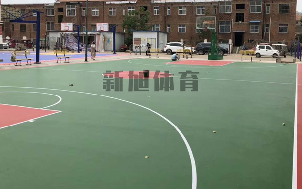 硅pu籃球場建設