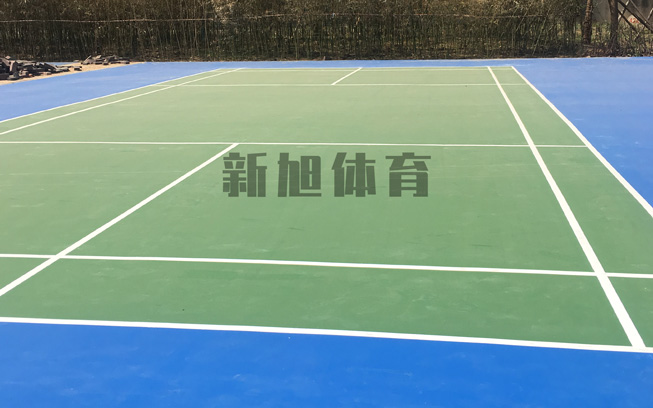 硅pu籃球場施工顏色不統一