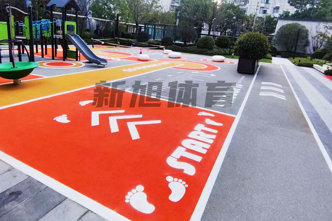 游樂園小區epdm場地施工