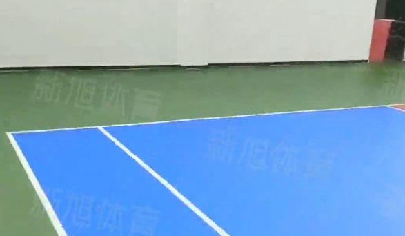 室內硅pu籃球場完工