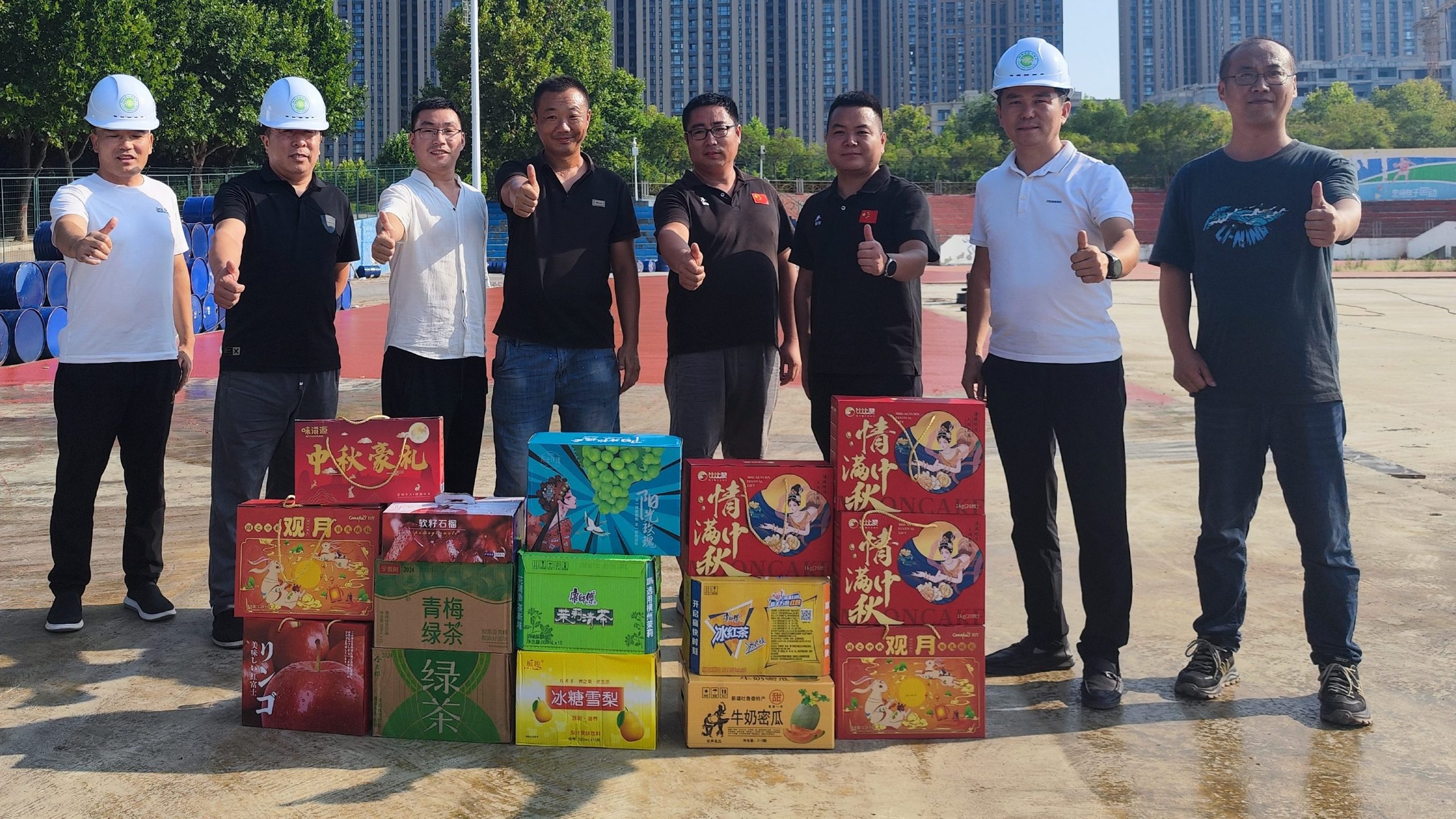 河南省地坪協會施工現場慰問
