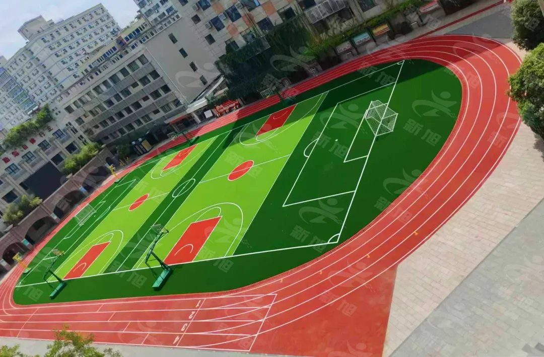 新旭體育全塑型自結紋塑膠跑道