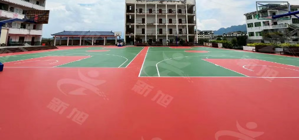 貴州某學校塑膠跑道升級